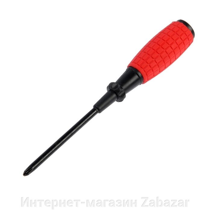 Отвертка крестовая ЛОМ, обрезиненная рукоятка, PH2 х 75 мм от компании Интернет-магазин Zabazar - фото 1