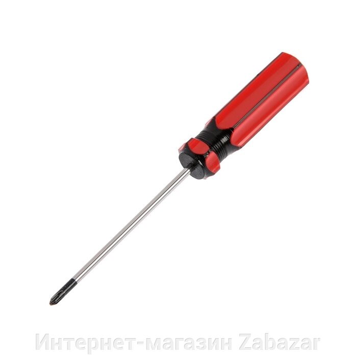Отвертка крестовая ЛОМ, пластиковая рукоятка, PH0 х 75 мм от компании Интернет-магазин Zabazar - фото 1