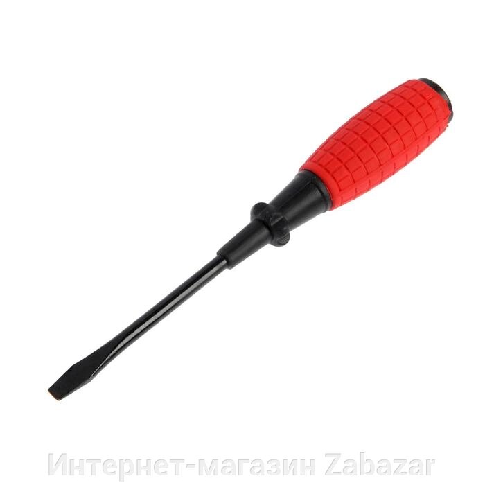 Отвертка шлицевая ЛОМ, обрезиненная рукоятка, SL6 х 100 мм от компании Интернет-магазин Zabazar - фото 1