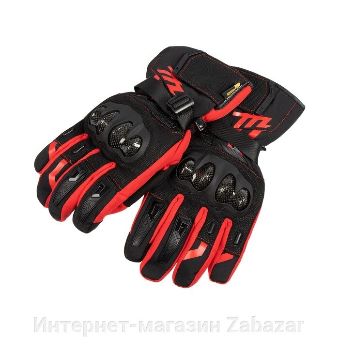 Перчатки мотоциклетные, зимние, размер L, красный от компании Интернет-магазин Zabazar - фото 1
