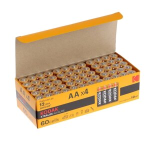 Батарейка алкалиновая Kodak Xtralife, AA, LR6-60BOX, 1.5В, бокс, 60 шт. в Минске от компании Интернет-магазин Zabazar