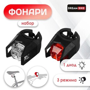 Комплект велосипедных фонарей Dream Bike, JY-3005, 1 диод, 3 режима в Минске от компании Интернет-магазин Zabazar