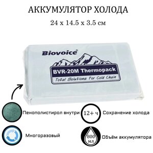 Аккумулятор холода Biovoice BVR-20M, 800 мл, 24 х 14.5 х 3.5 см в Минске от компании Интернет-магазин Zabazar