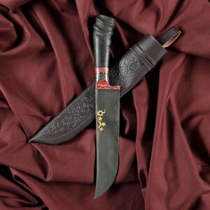 Нож Пчак Шархон - Большой, сайгак, гарда олово гравировка. ШХ-15 (17-19 см) в Минске от компании Интернет-магазин Zabazar