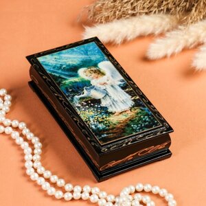 Шкатулка - купюрница «Ангел с лейкой», 8,517  см, лаковая миниатюра в Минске от компании Интернет-магазин Zabazar