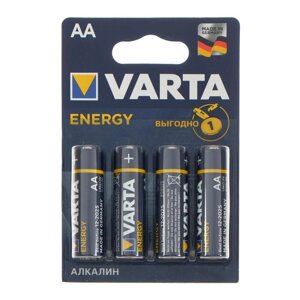 Батарейка алкалиновая Varta Energy, AA, LR6-4BL, 1.5В, блистер, 4 шт. в Минске от компании Интернет-магазин Zabazar