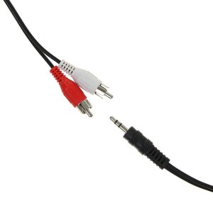 Кабель-переходник аудио Cablexpert CCA-458, Jack 3.5 мм (m)-2xRCA (m), 1.5 м, черный