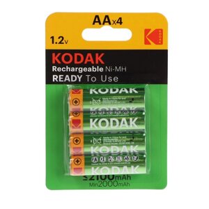 Аккумулятор Kodak, Ni-Mh, AA, HR6-4BL, 2100 мАч, блистер, 4 шт. в Минске от компании Интернет-магазин Zabazar