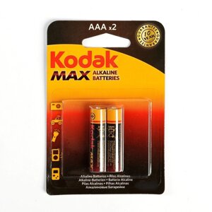 Батарейка алкалиновая Kodak Max, AAA, LR03-2BL, 1.5В, блистер, 2 шт. в Минске от компании Интернет-магазин Zabazar