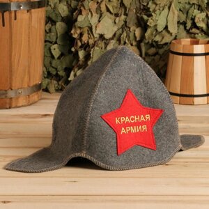 Шапка для бани "Красная Армия" будёновка серая в Минске от компании Интернет-магазин Zabazar