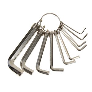 Набор ключей имбусовых Sparta, 1.5–10 мм, 10 шт, никелированный, на кольце в Минске от компании Интернет-магазин Zabazar