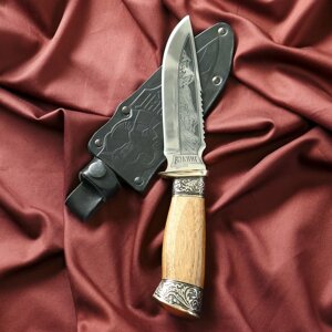 Нож кавказский, туристический "Викинг" с ножнами, гардой, сталь - 40х13, 14.5 см в Минске от компании Интернет-магазин Zabazar