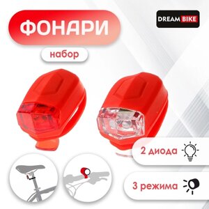 Комплект велосипедных фонарей Dream Bike, JY-267-D, 2 диода, 3 режима в Минске от компании Интернет-магазин Zabazar