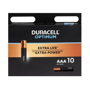 Батарейка алкалиновая Duracell OPTIMUM, AAA, LR03-10BL, 1.5В, блистер, 10 шт. в Минске от компании Интернет-магазин Zabazar