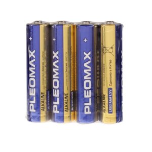 Батарейка алкалиновая Pleomax, AAA, LR03-4S, 1.5В, спайка, 4 шт. в Минске от компании Интернет-магазин Zabazar