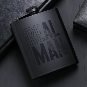 Фляжка "Real man", 210 мл в Минске от компании Интернет-магазин Zabazar
