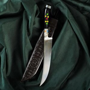 Нож Пчак Шархон - эбонит, ёрма, гарда, навершие мельхиор, 17 см в Минске от компании Интернет-магазин Zabazar