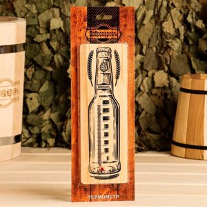 Термометр спиртовой "Бутылка", деревянный 140 С в Минске от компании Интернет-магазин Zabazar