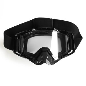 Очки-маска, со съемной защитой носа, стекло прозрачное, черные в Минске от компании Интернет-магазин Zabazar