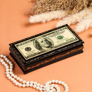 Шкатулка - купюрница «Доллар», 8,517 см, лаковая миниатюра в Минске от компании Интернет-магазин Zabazar