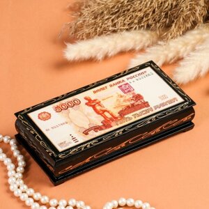 Шкатулка - купюрница «5000 рублей», 8,517 см, лаковая миниатюра в Минске от компании Интернет-магазин Zabazar