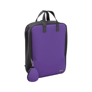 Рюкзак молодежный 39 х 29 х 15 см, Erich Krause StreetLine 16L, Purple, чёрный/фиолетовый 57162