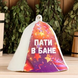 Шапка для бани "Пати в бане" в Минске от компании Интернет-магазин Zabazar