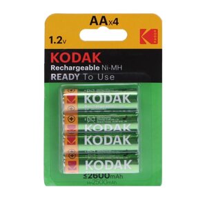 Аккумулятор Kodak, Ni-Mh, AA, HR6-4BL, 2600 мАч, блистер, 4 шт. в Минске от компании Интернет-магазин Zabazar