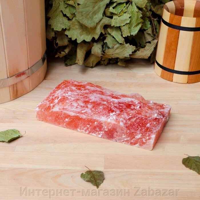 Плитка из гималайской соли натуральная, 20х10х2,5, "Добропаровъ" от компании Интернет-магазин Zabazar - фото 1