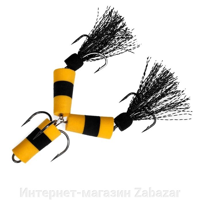 Приманка джиговая Lucky John FROG, желтый, черный в блистере от компании Интернет-магазин Zabazar - фото 1