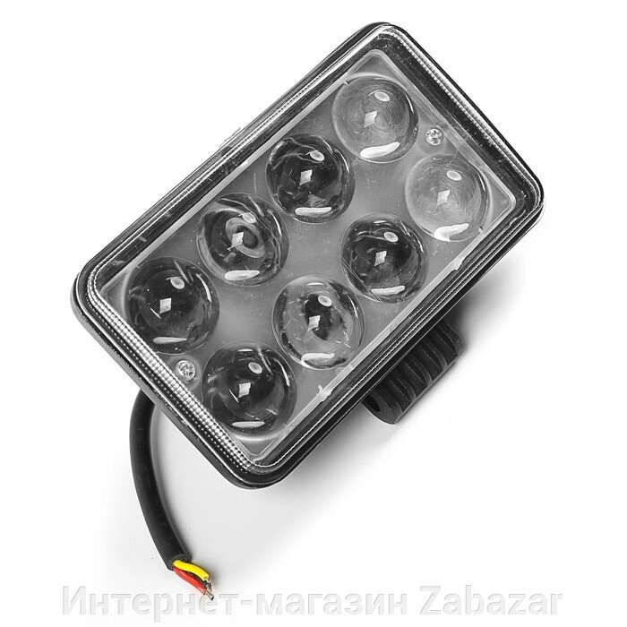 Противотуманная фара, 12 В, 8 LED, IP67, 6000 К, направленный свет от компании Интернет-магазин Zabazar - фото 1
