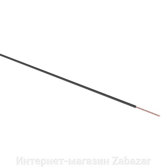 Провод автомобильный Rexant ПГВА/ПВАМ черный, 1х0,50 мм, мини-бухта 5 м от компании Интернет-магазин Zabazar - фото 1