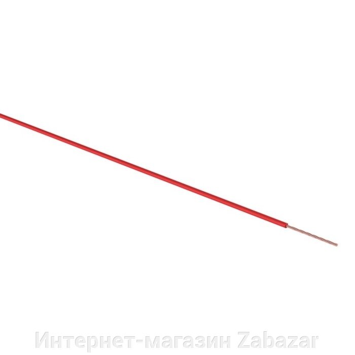 Провод автомобильный Rexant ПГВА/ПВАМ красный, 1х0,50 мм, мини-бухта 10 м от компании Интернет-магазин Zabazar - фото 1