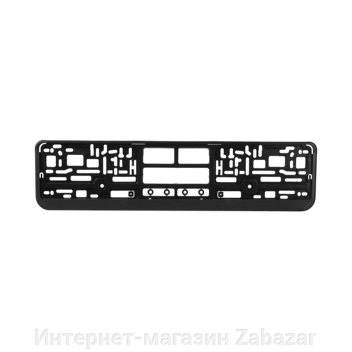 Рамка для автомобильного номера Torso, книжка, черная, защелка от компании Интернет-магазин Zabazar - фото 1