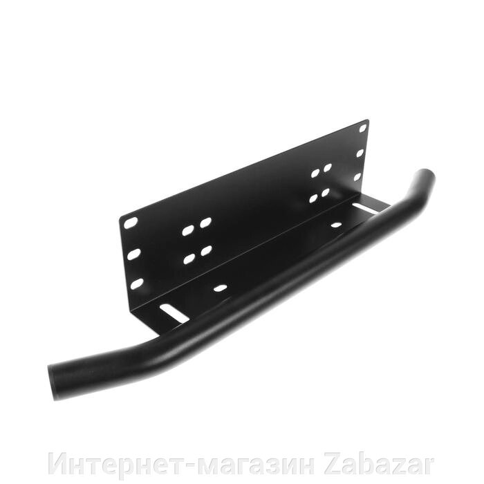 Рамка крепления номера с защитой бампера, парковочный отбойник, черный от компании Интернет-магазин Zabazar - фото 1