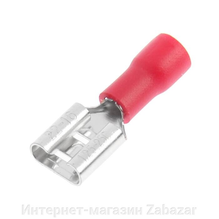 Разъем плоский Duwi РпИм, 0.5x1.5 мм2, "мама", красный, 10 шт. от компании Интернет-магазин Zabazar - фото 1