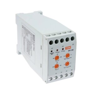 Реле контроля фаз TDM ЕЛ-11М, 3х380 В, 1нр+1нз контакты, SQ1504-0014