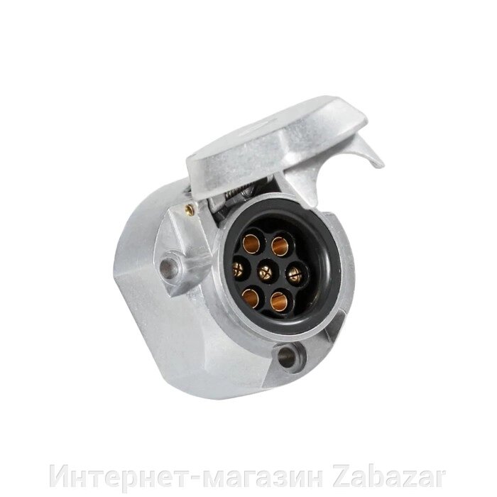 Розетка фаркопа 7 контактов металл от компании Интернет-магазин Zabazar - фото 1