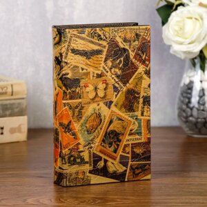Сейф-книга дерево "Коллекция почтовых марок" кожзам 21х13х5 см