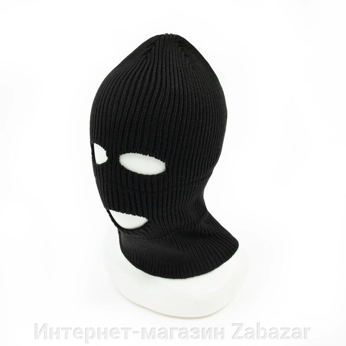 Шапка (балаклава) мужская, цвет чёрный, размер 56-58 от компании Интернет-магазин Zabazar - фото 1