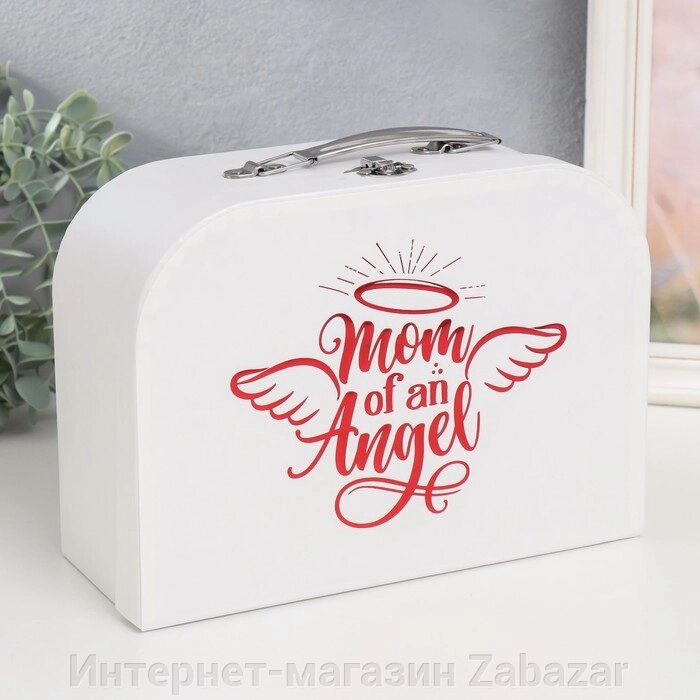 Шкатулка картон сундучок "Мама ангела" 25х10х18,5 см от компании Интернет-магазин Zabazar - фото 1