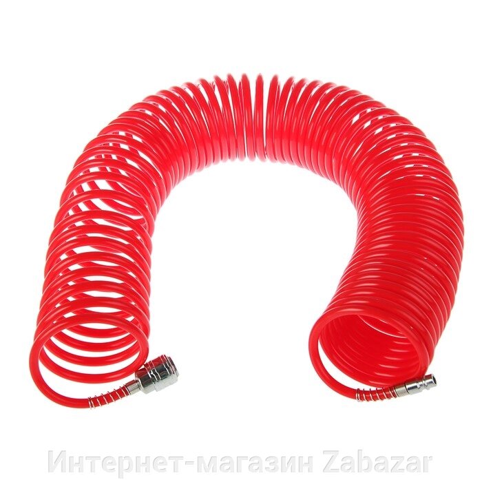 Шланг спиральный воздушный MATRIX, с быстросъемными соединениями, 1/4М, 15 м от компании Интернет-магазин Zabazar - фото 1