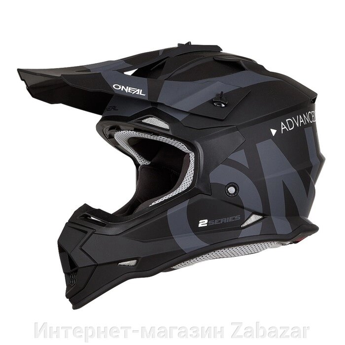 Шлем кроссовый O'NEAL 2Series Slick, черный/серый, M от компании Интернет-магазин Zabazar - фото 1