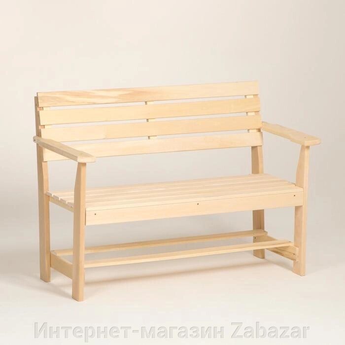 Скамейка с подлокотником, наличник 1205590см "Добропаровъ" от компании Интернет-магазин Zabazar - фото 1