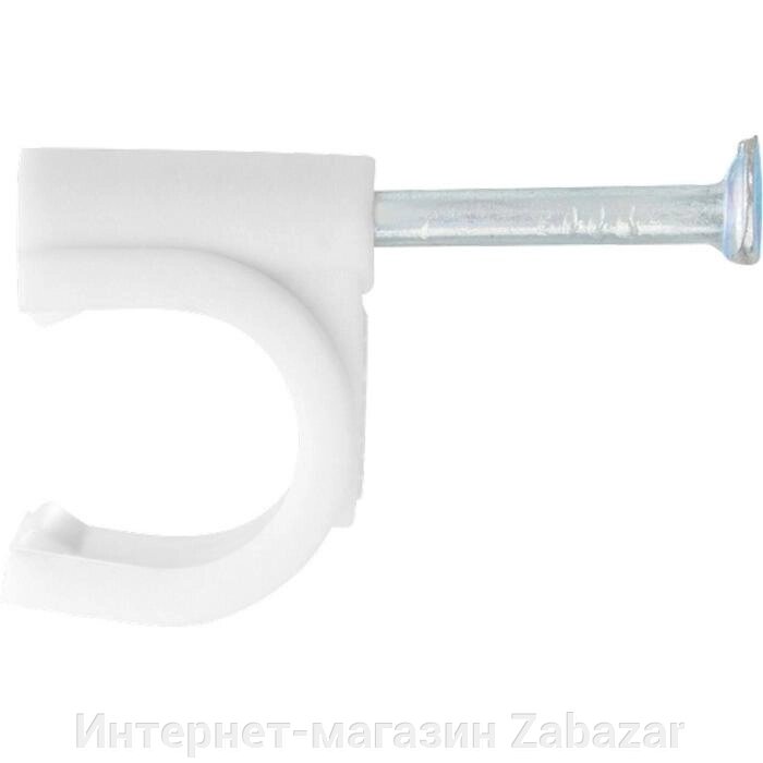 Скобы "Сибртех" электроустановочные, 7 мм, круглый профиль, 50 шт. от компании Интернет-магазин Zabazar - фото 1