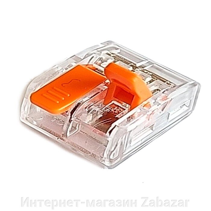 Соединительная клемма DORI (СМК 221-412) 2-х проводная, прозрачная 6шт в блистере от компании Интернет-магазин Zabazar - фото 1