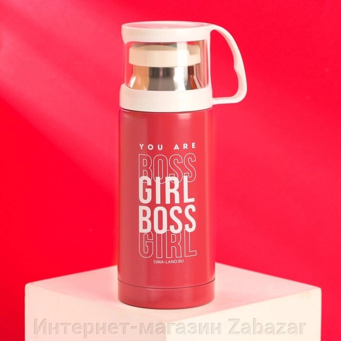 Термос Girl Boss, 350 мл, сохраняет тепло 8 ч от компании Интернет-магазин Zabazar - фото 1