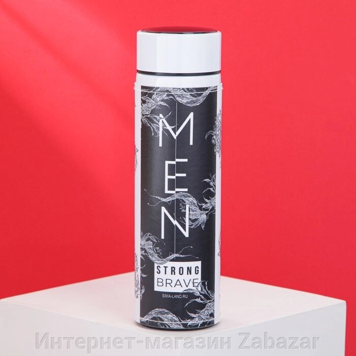 Термос с индикатором температуры Men, 500 мл, сохраняет тепло 8-10 ч от компании Интернет-магазин Zabazar - фото 1