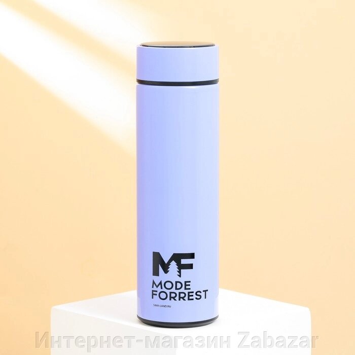 Термос с индикатором температуры Mode Forrest, 500 мл фиолетовый, сохраняет тепло 8-10 ч от компании Интернет-магазин Zabazar - фото 1