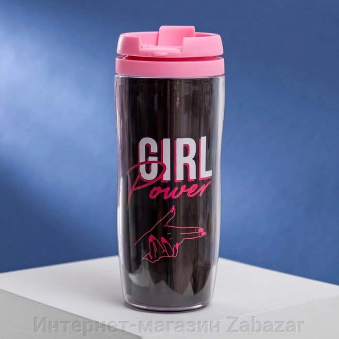 Термостакан «Girl power», 350 мл от компании Интернет-магазин Zabazar - фото 1